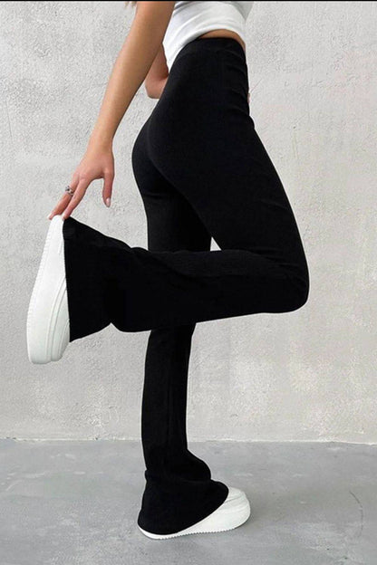 High Waist Flare Pants - Siennasass