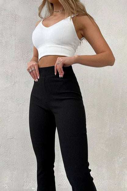 High Waist Flare Pants - Siennasass