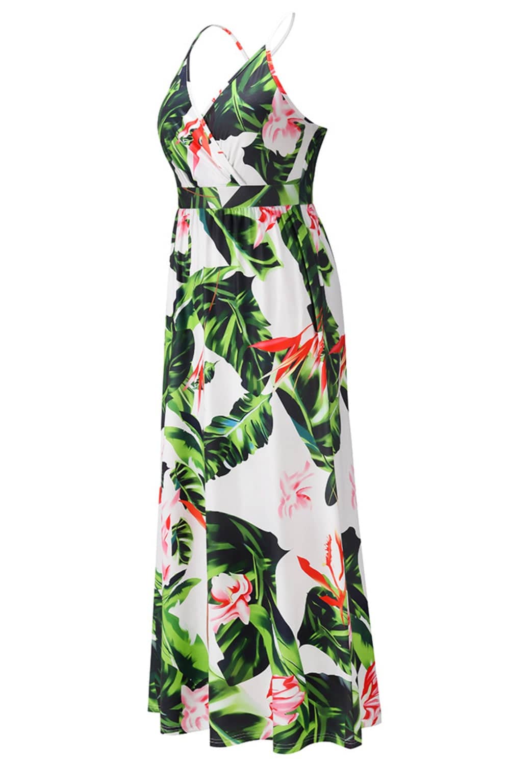 Crisscross Printed Surplice Cami Dress - Siennasass