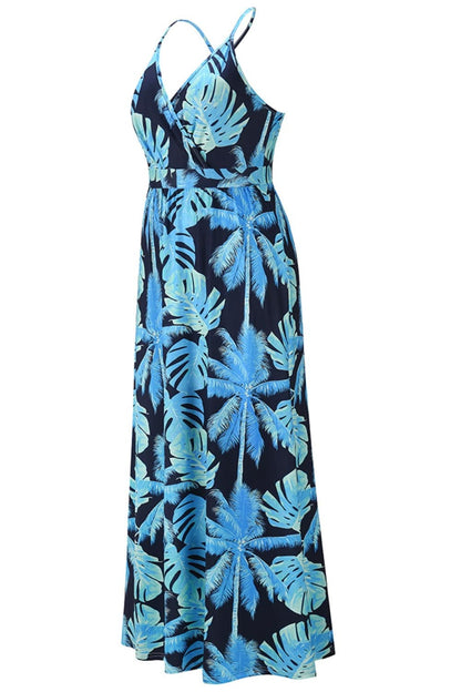 Crisscross Printed Surplice Cami Dress - Siennasass