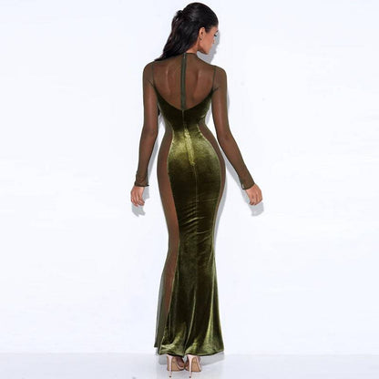 Rückenfreies Kleid mit Rundhalsausschnitt