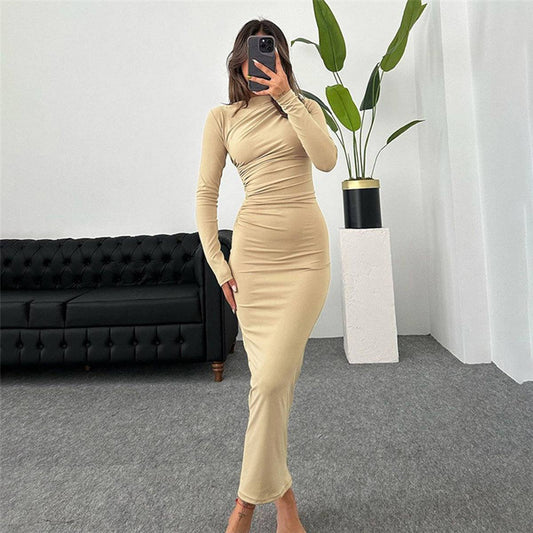 Slim Fit High-Waist-Kleid