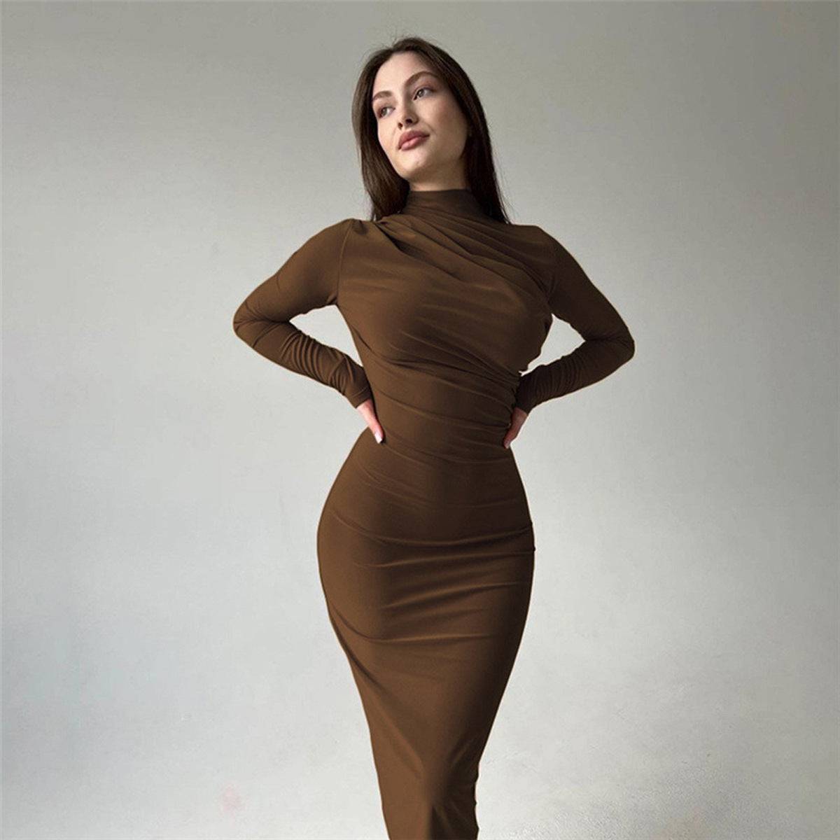 Slim Fit High-Waist-Kleid