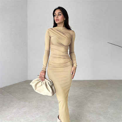 Slim Fit High-Waist-Kleid