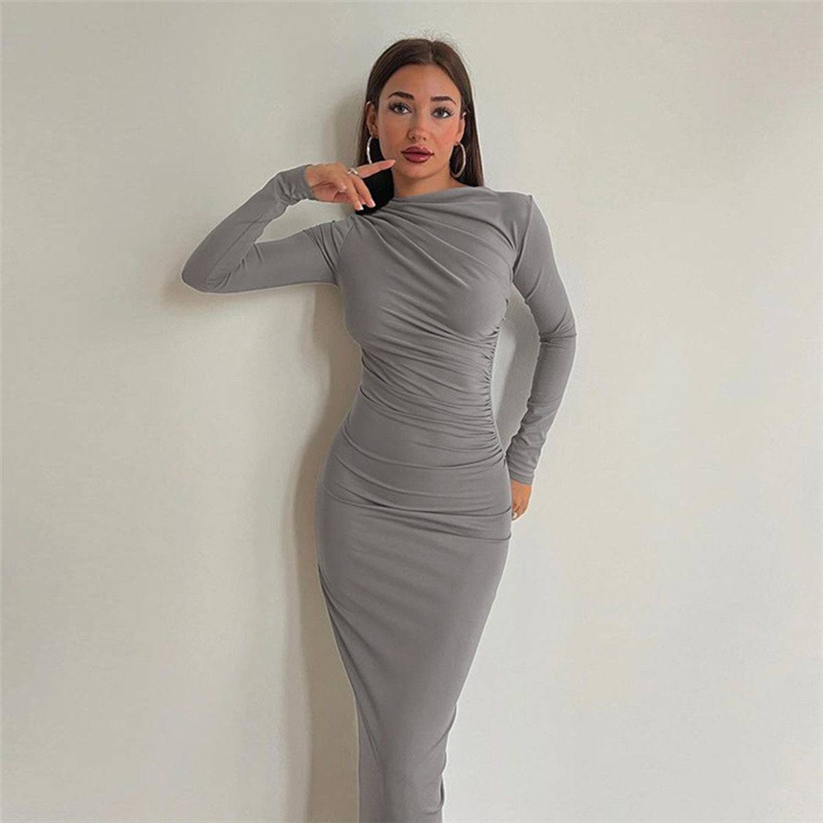 Slim Fit High-Waist-Kleid