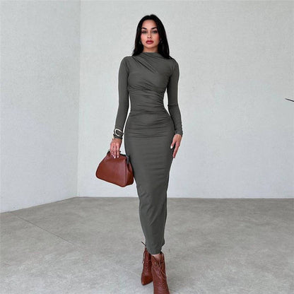 Slim Fit High-Waist-Kleid