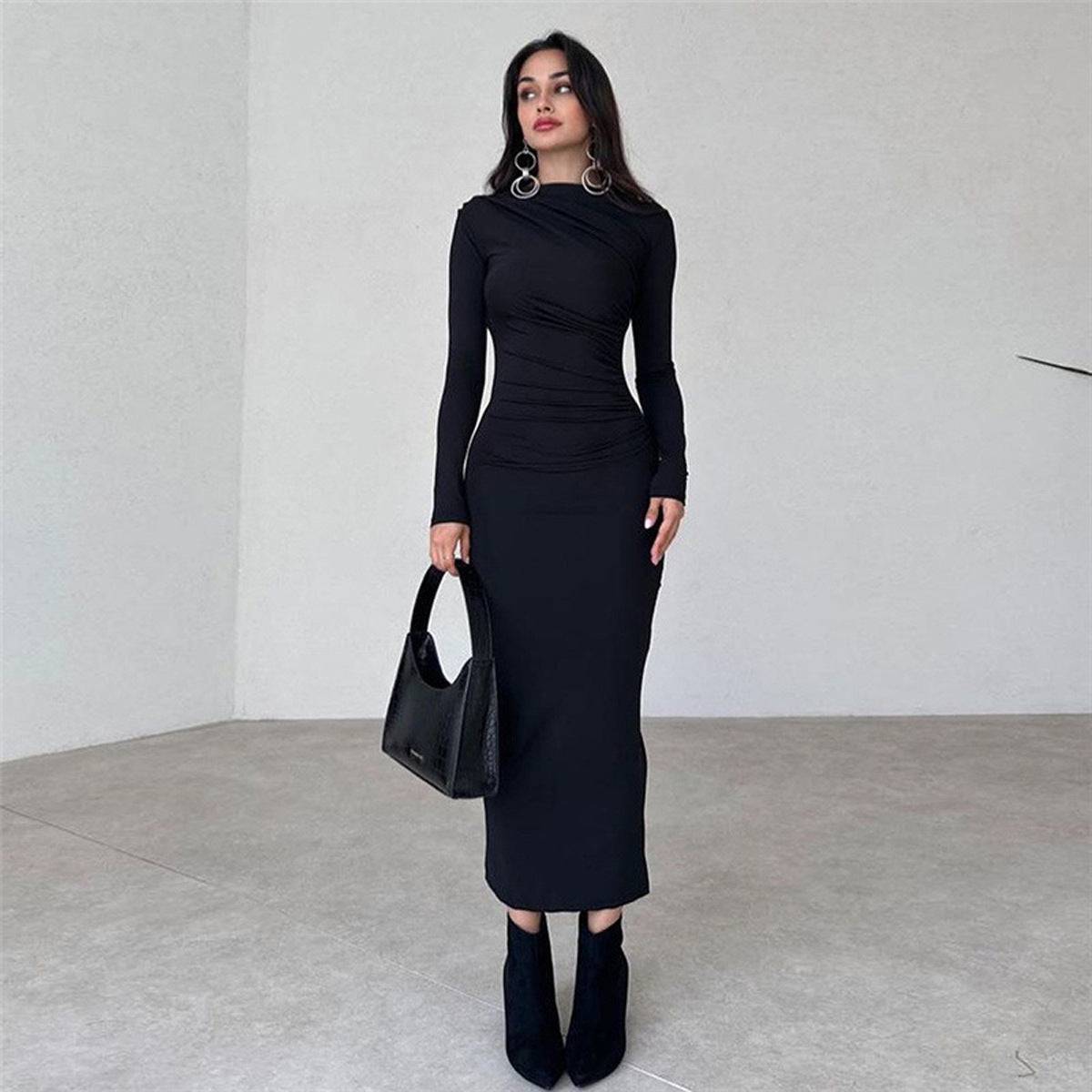 Slim Fit High-Waist-Kleid