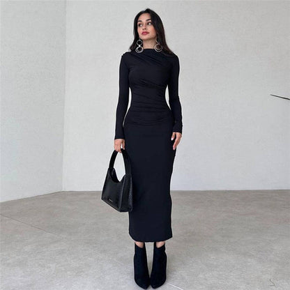 Slim Fit High-Waist-Kleid