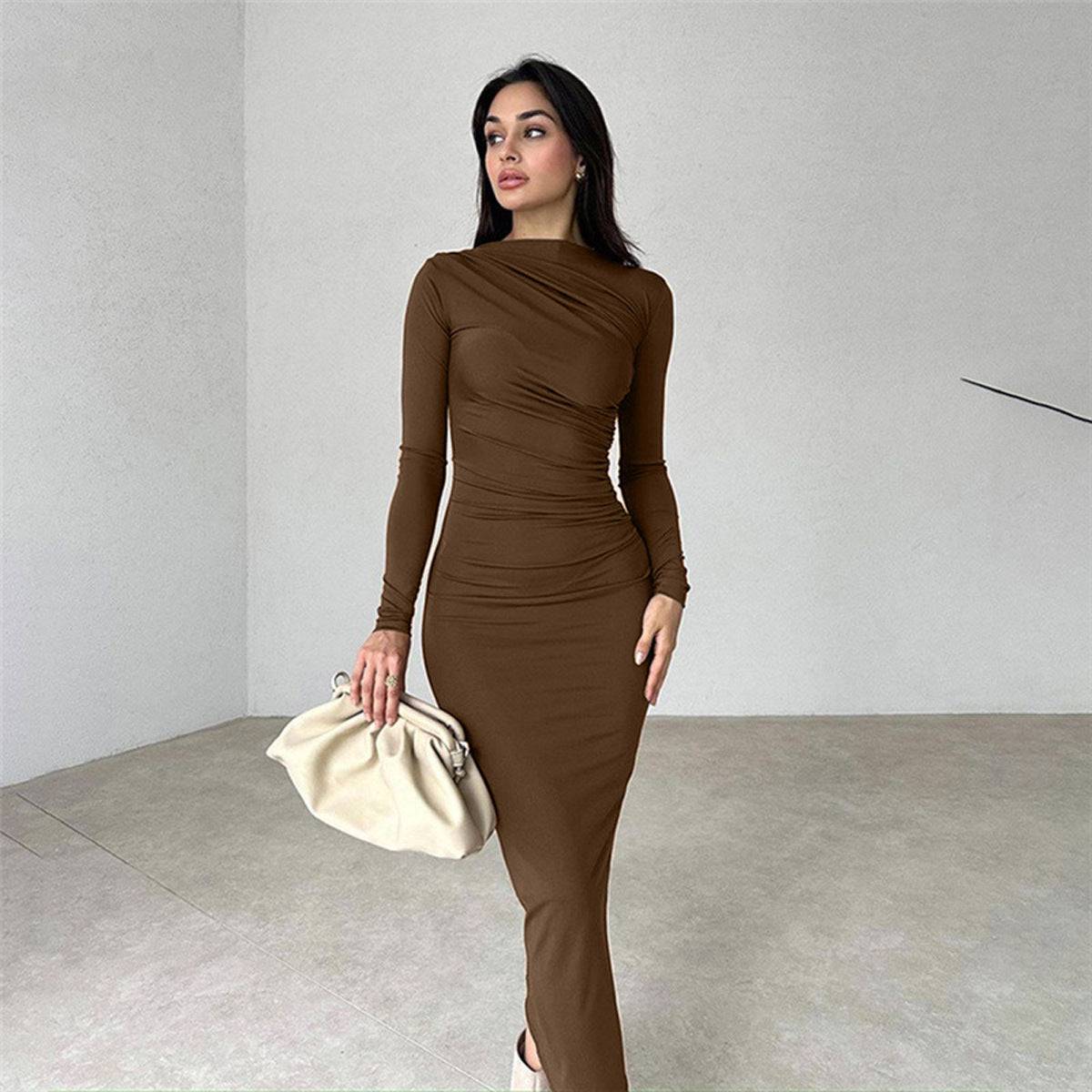 Slim Fit High-Waist-Kleid