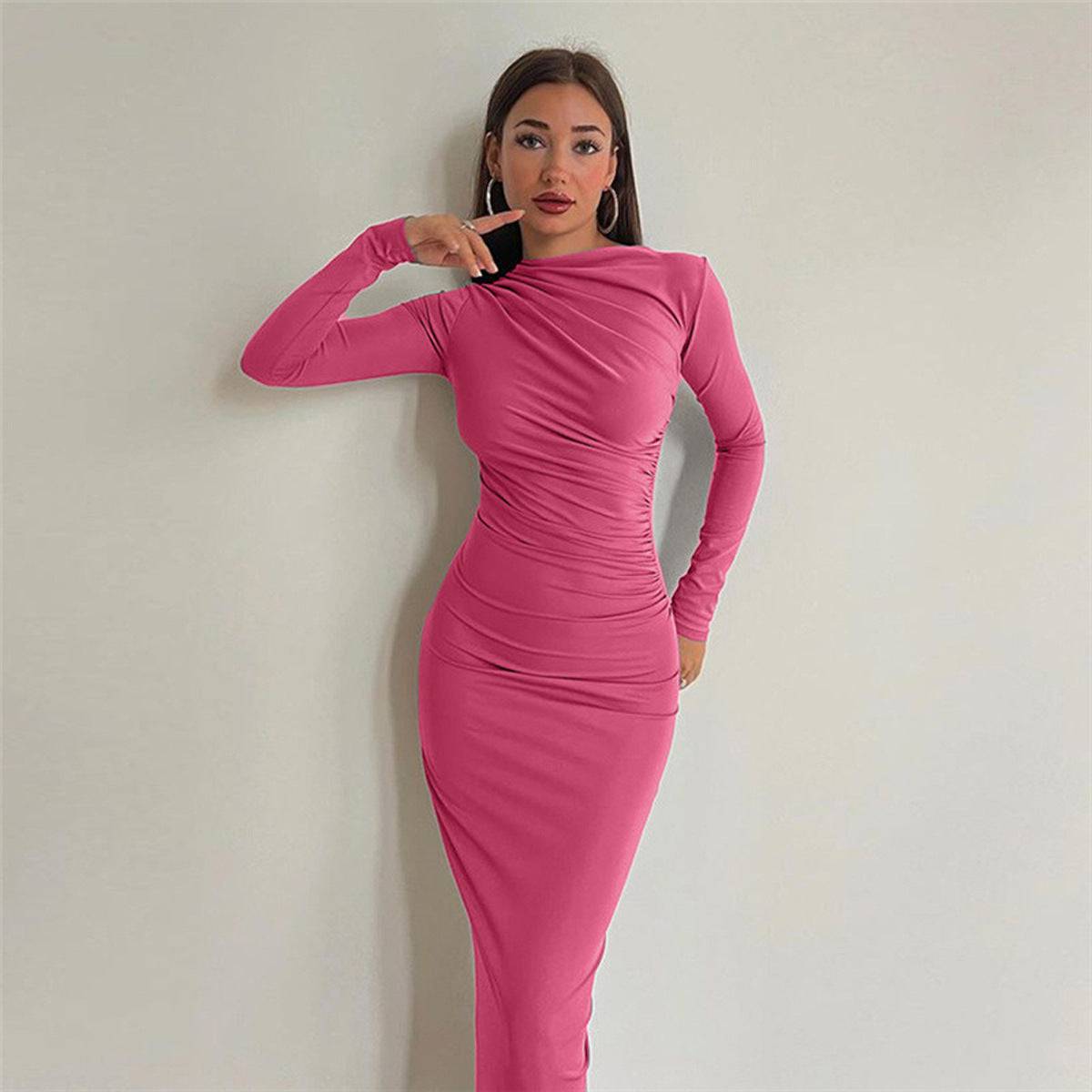 Slim Fit High-Waist-Kleid
