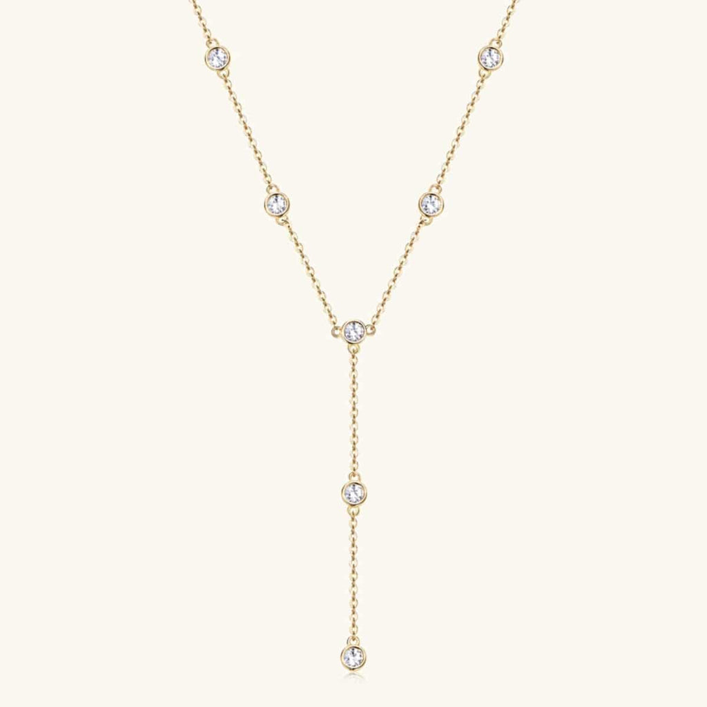 1.1 Carat Moissanite 925 Sterling Silver Necklace - Siennasass