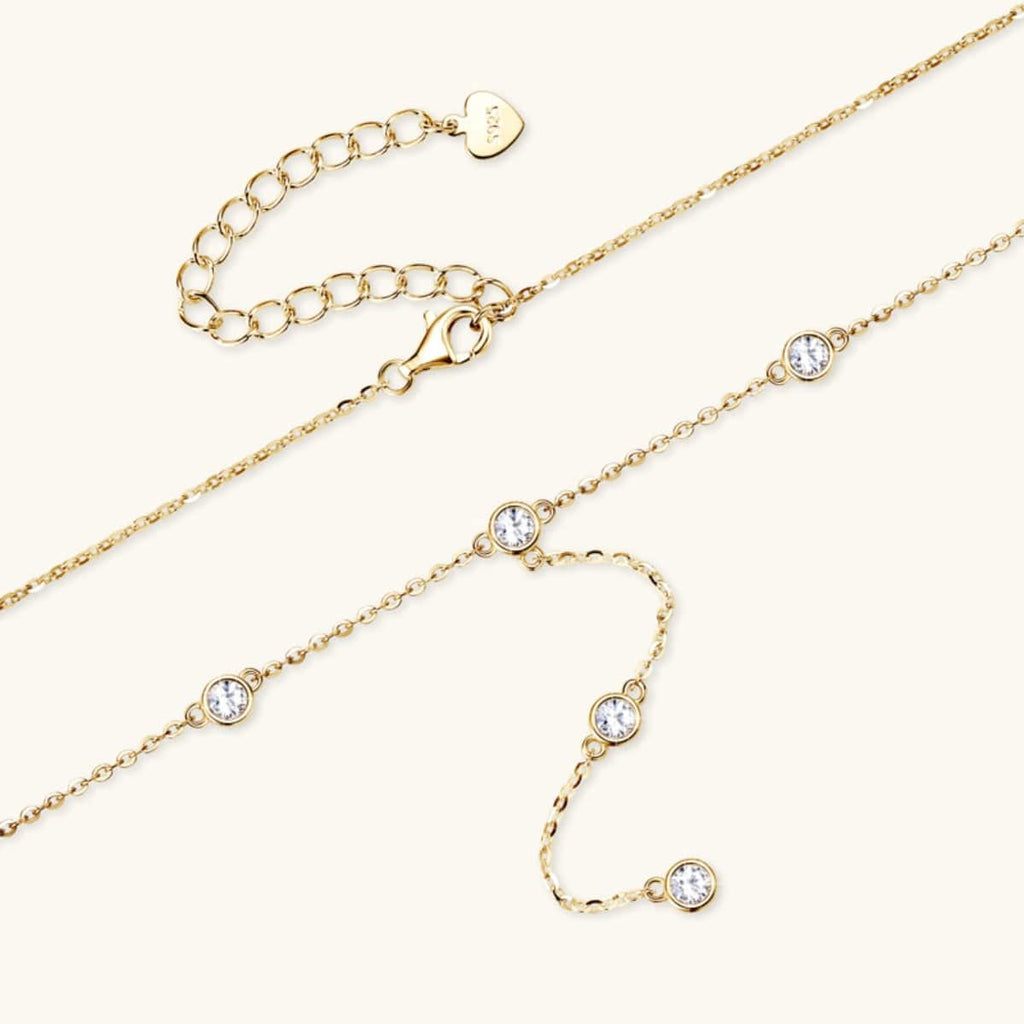 1.1 Carat Moissanite 925 Sterling Silver Necklace - Siennasass