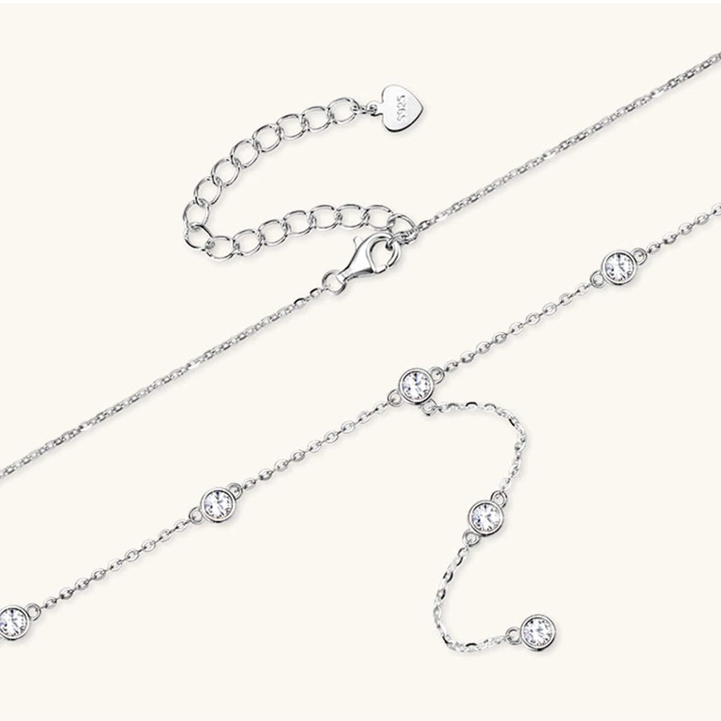 1.1 Carat Moissanite 925 Sterling Silver Necklace - Siennasass