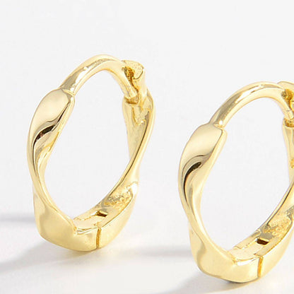 925 Sterling Silver Hoop Earrings - Siennasass