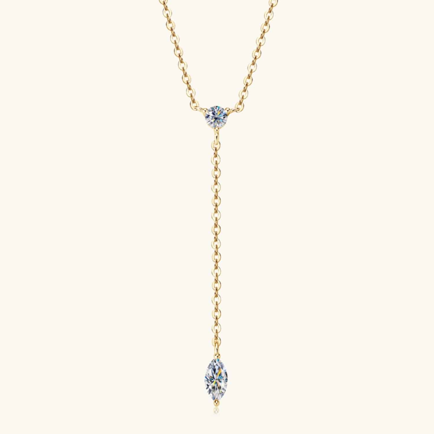 Moissanite 925 Sterling Silver Necklace - Siennasass