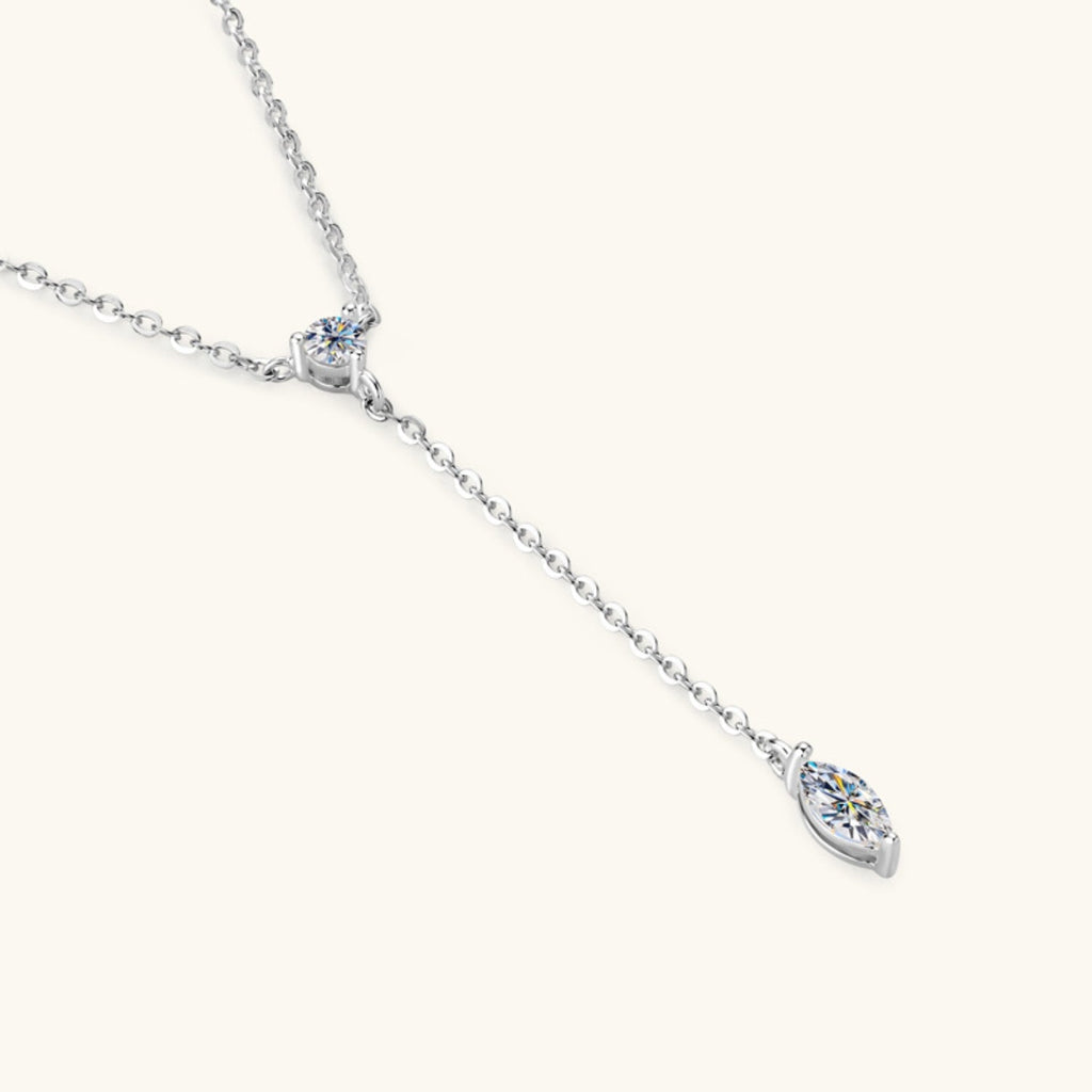 Moissanite 925 Sterling Silver Necklace - Siennasass