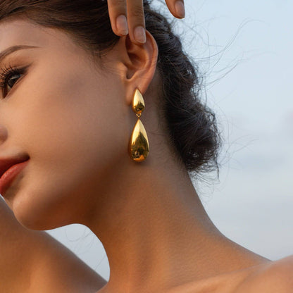 Stainless Steel Dangle Earrings - Siennasass