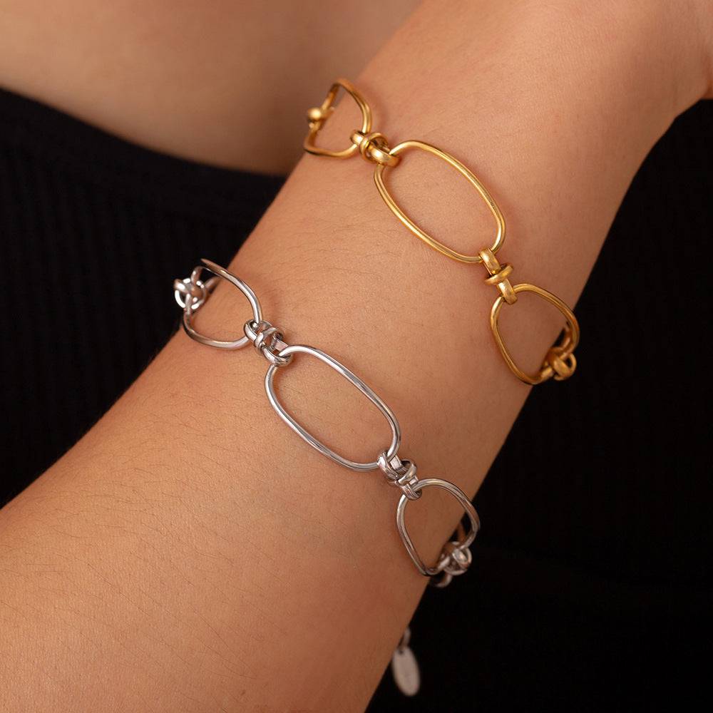 Titanstahl-Kettenarmband