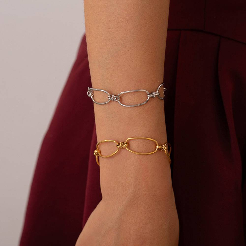 Titanstahl-Kettenarmband