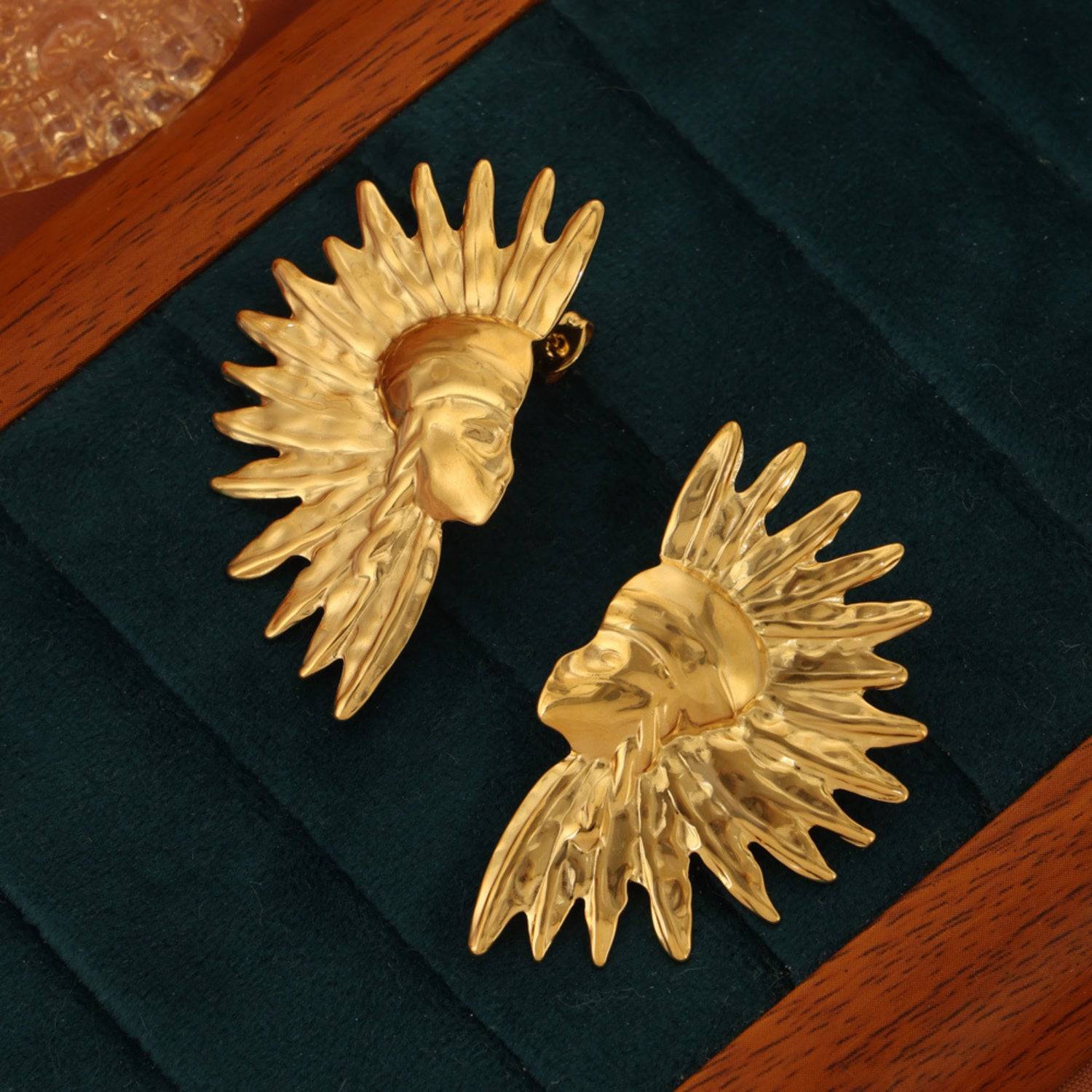 Titanium Steel Gold-Plated Earrings - Siennasass