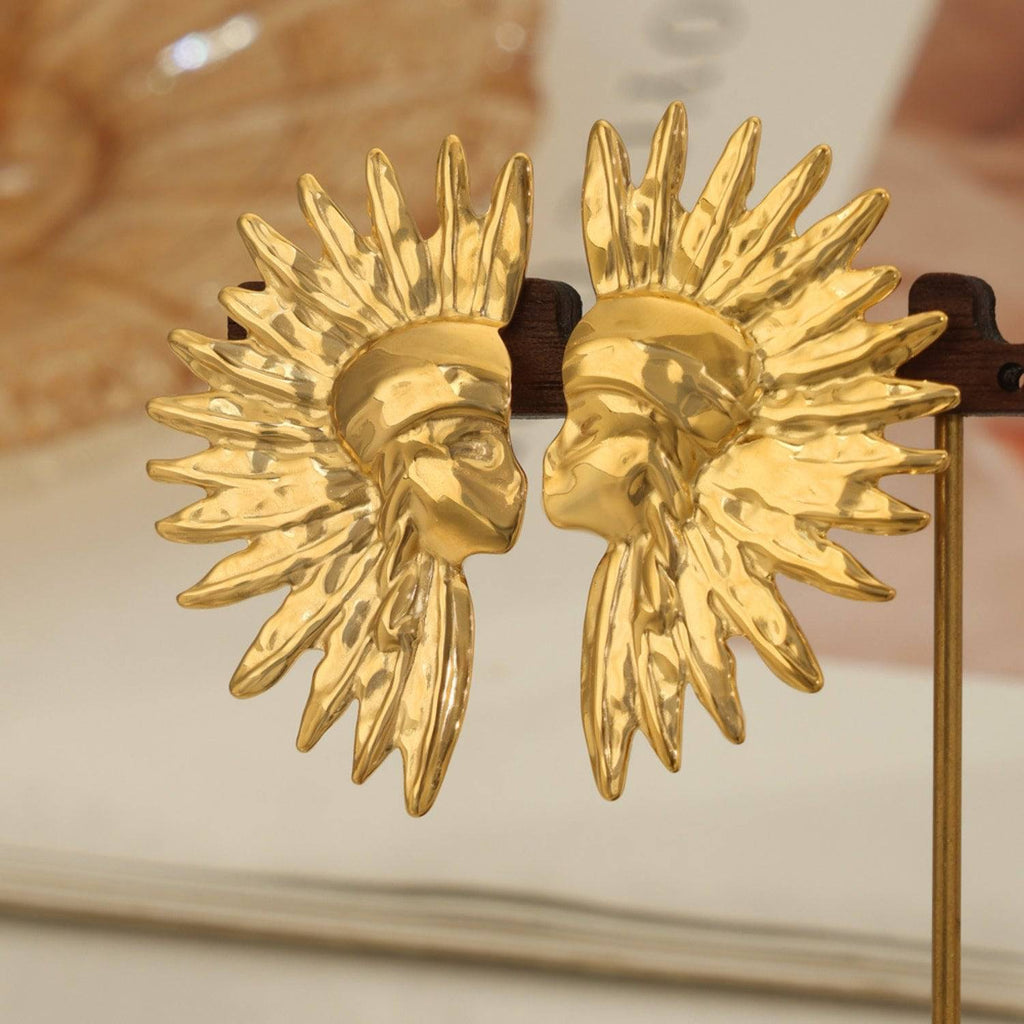 Titanium Steel Gold-Plated Earrings - Siennasass