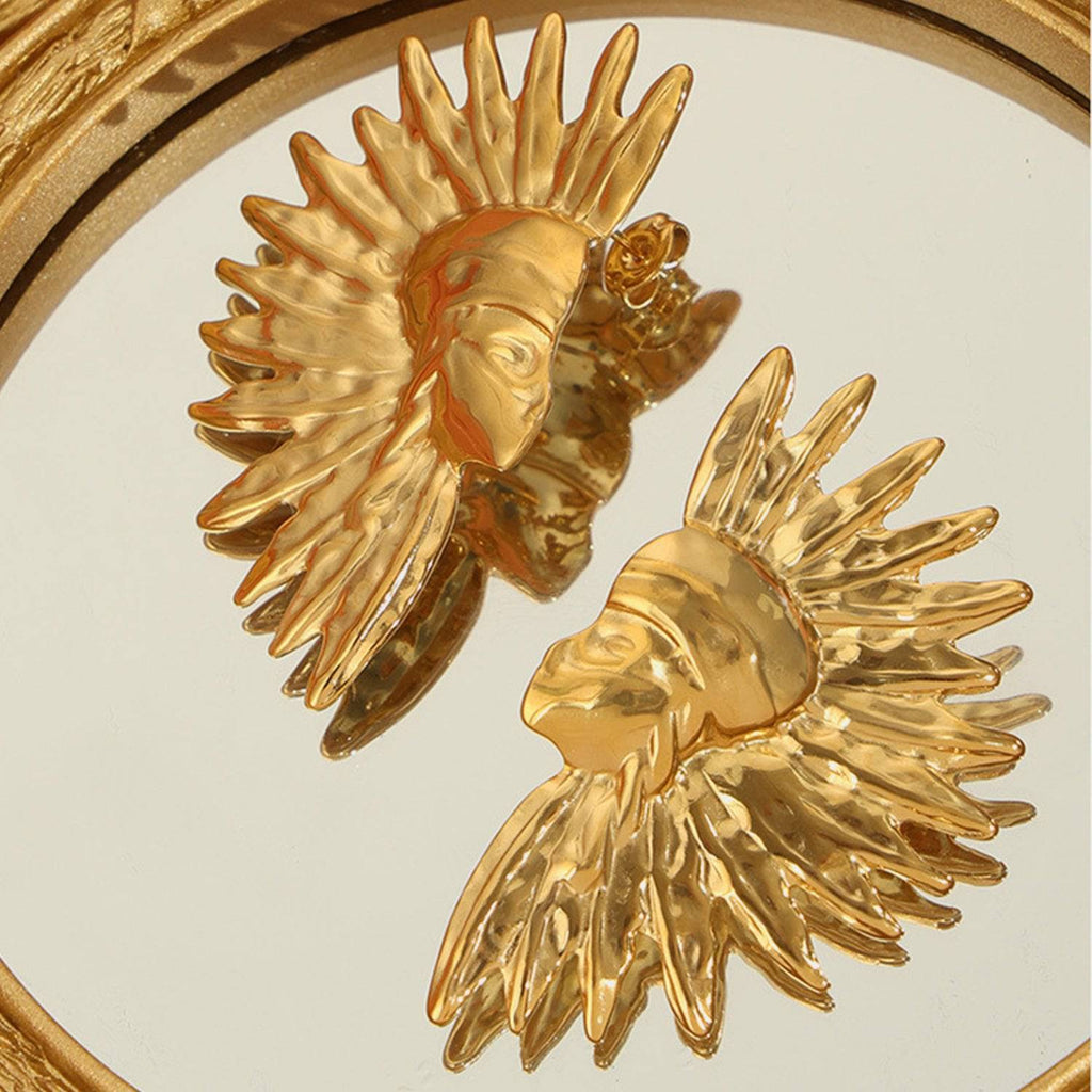 Titanium Steel Gold-Plated Earrings - Siennasass