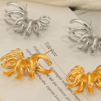 Titanium Steel Irregular Shape Earrings - Siennasass
