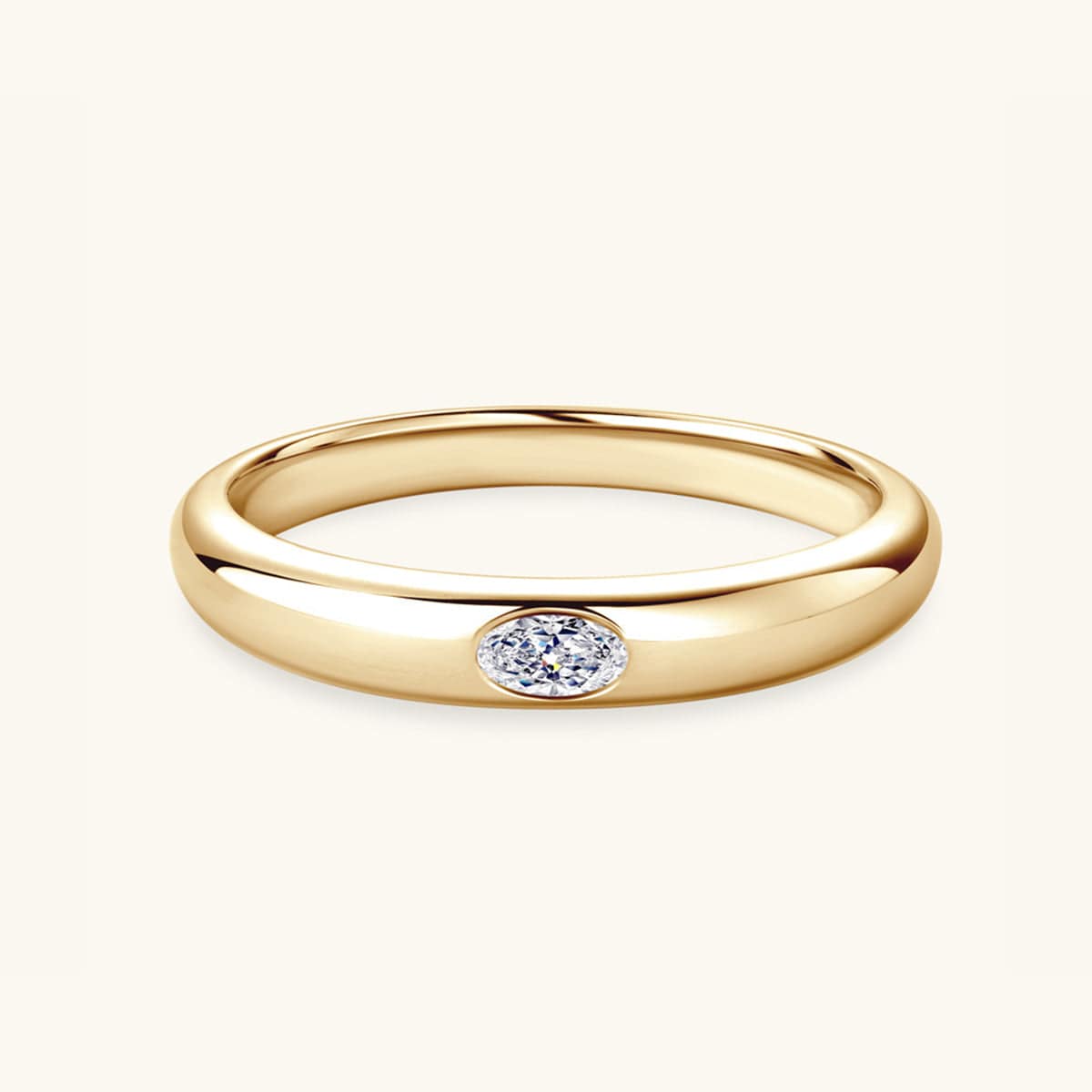 925 Sterling Silver Inlaid Moissanite Ring - Siennasass