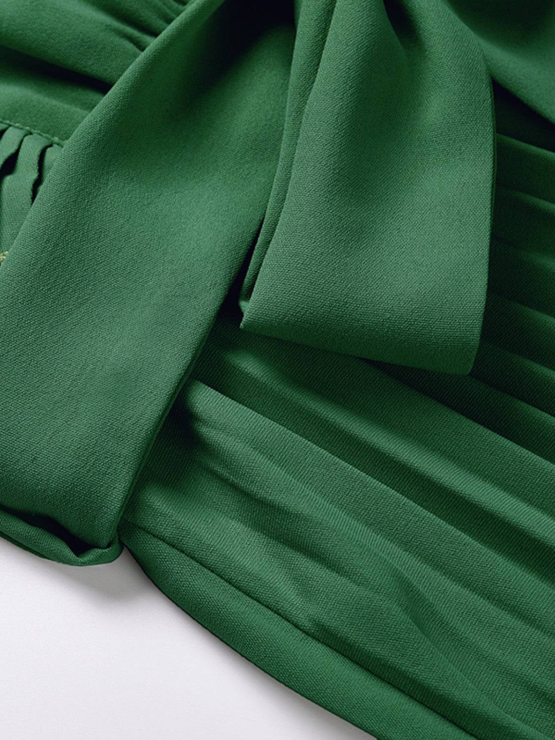 Tied Surplice Cap Sleeve Pleated Dress - Siennasass