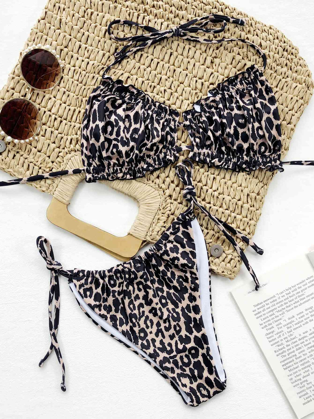 Frill Trill Halter Neck Bikini Set - Siennasass