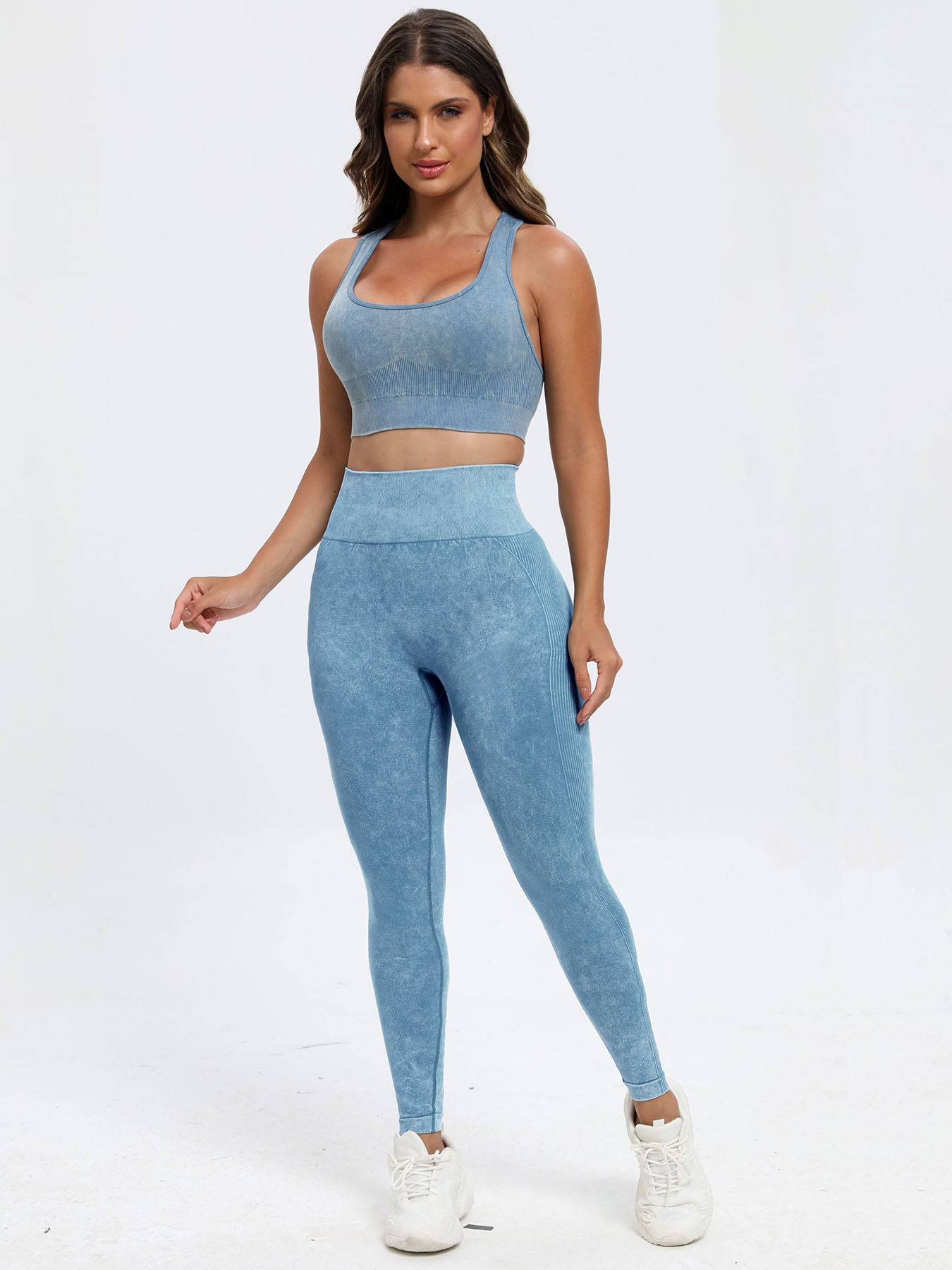 Scoop Neck Wide Strap Top and Pants Active Set - Siennasass