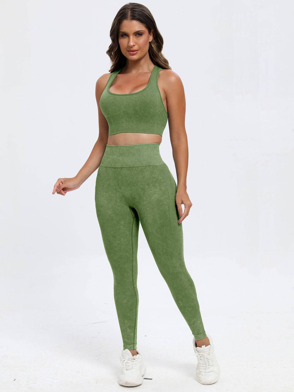 Scoop Neck Wide Strap Top and Pants Active Set - Siennasass