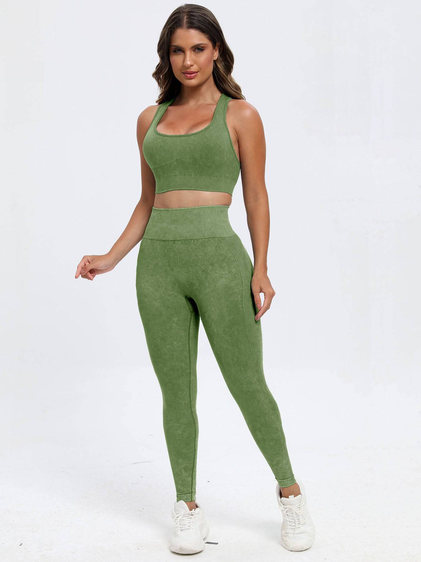 Scoop Neck Wide Strap Top and Pants Active Set - Siennasass