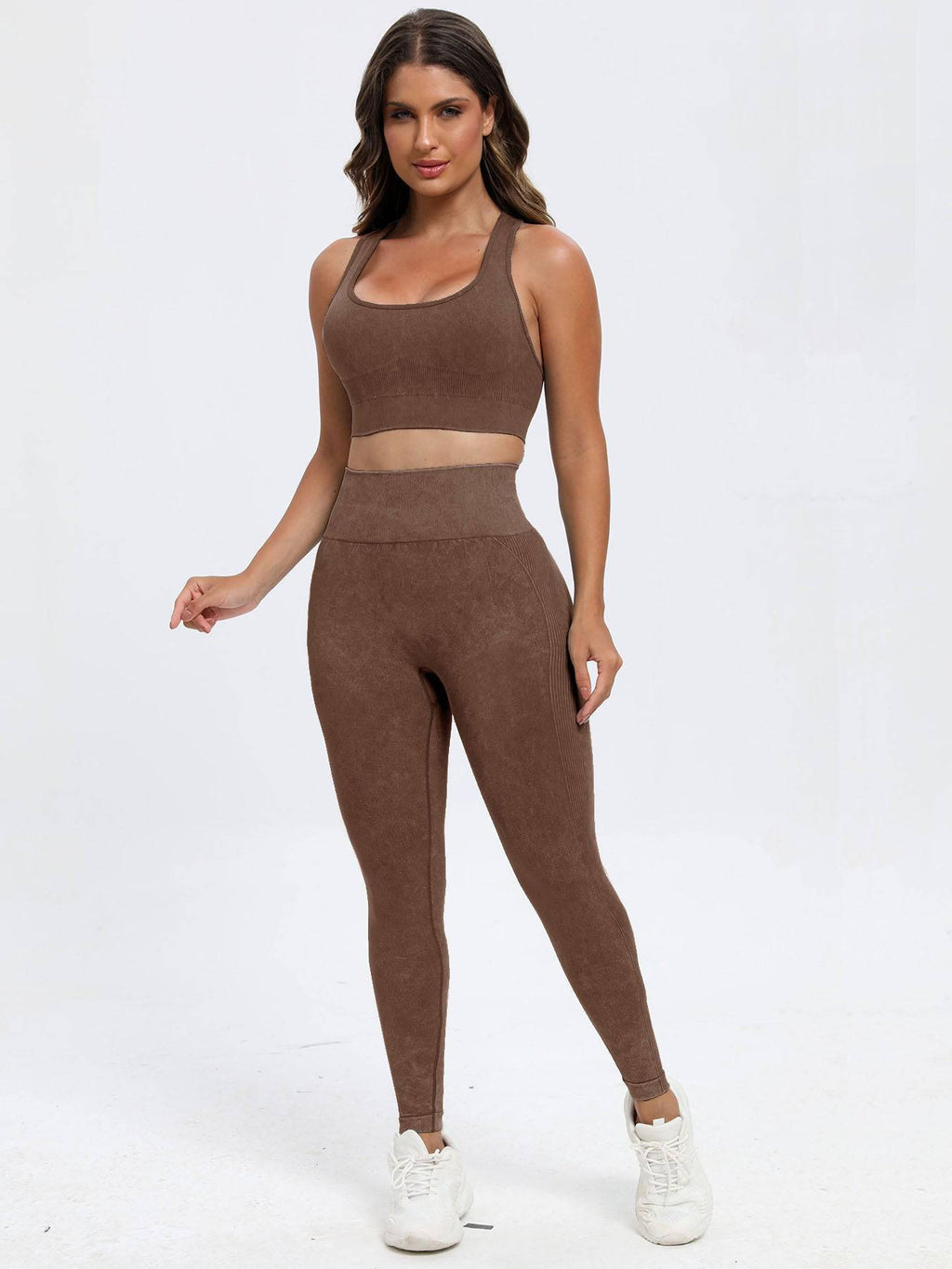 Scoop Neck Wide Strap Top and Pants Active Set - Siennasass