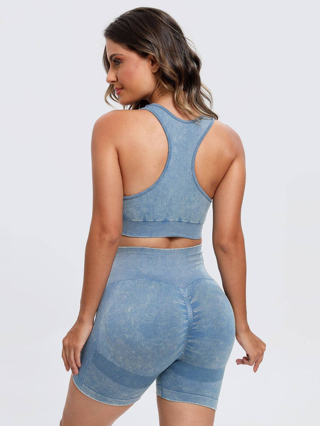 Scoop Neck Wide Strap Top and Shorts Active Set - Siennasass