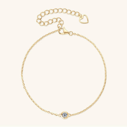 Inlaid Moissanite 925 Sterling Silver Bracelet - Siennasass