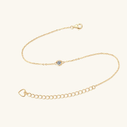 Inlaid Moissanite 925 Sterling Silver Bracelet - Siennasass