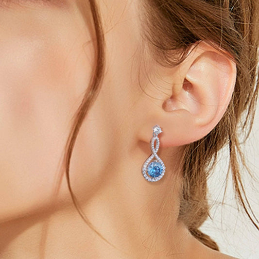 1 Carat Moissanite 925 Sterling Silver Earrings - Siennasass