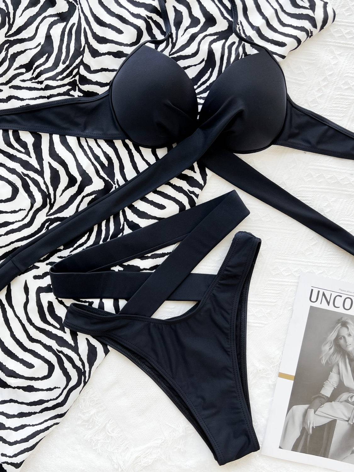 Crisscross Halter Neck Bikini Set - Siennasass