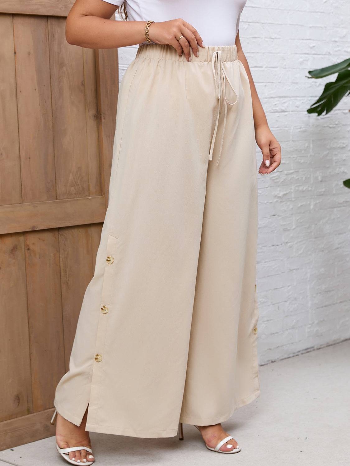 Tied Wide Leg Pants - Siennasass