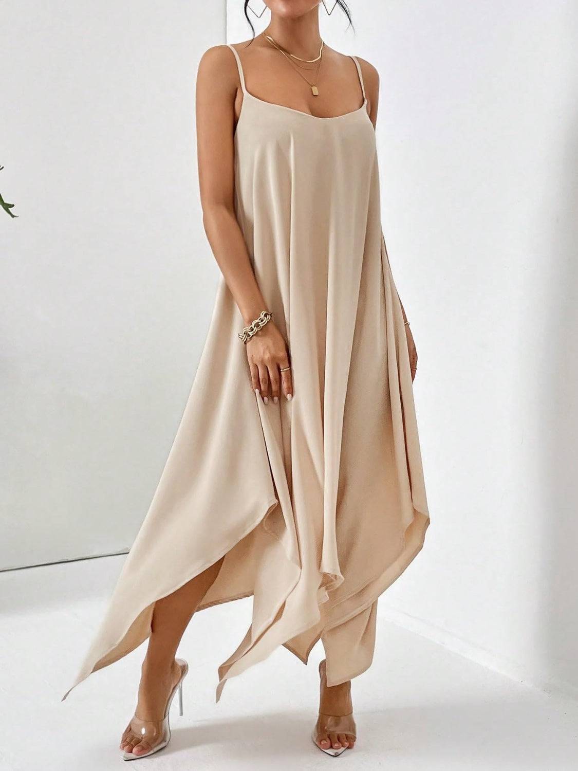 Scoop Neck Midi Cami Dress - Siennasass