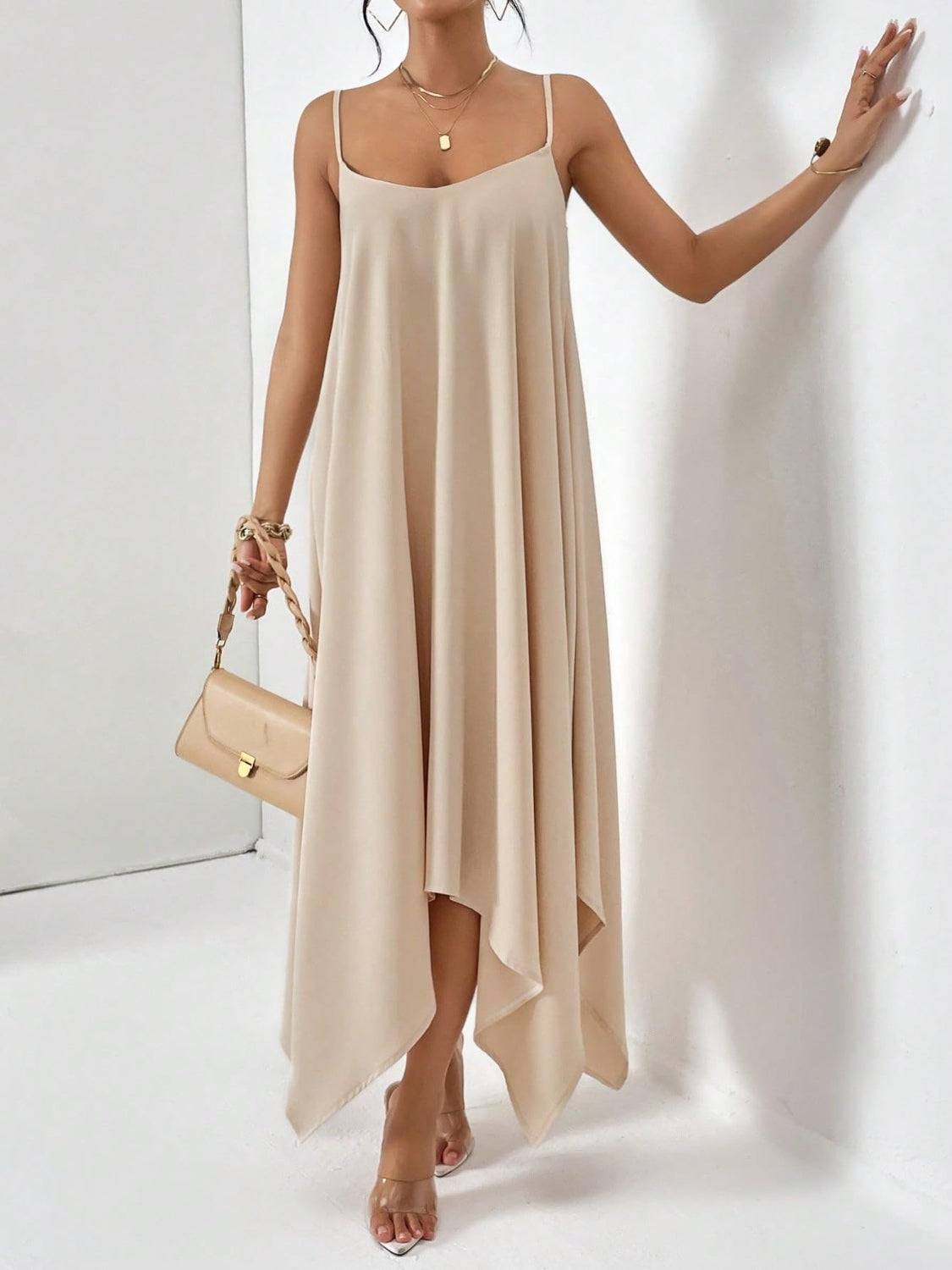 Scoop Neck Midi Cami Dress - Siennasass