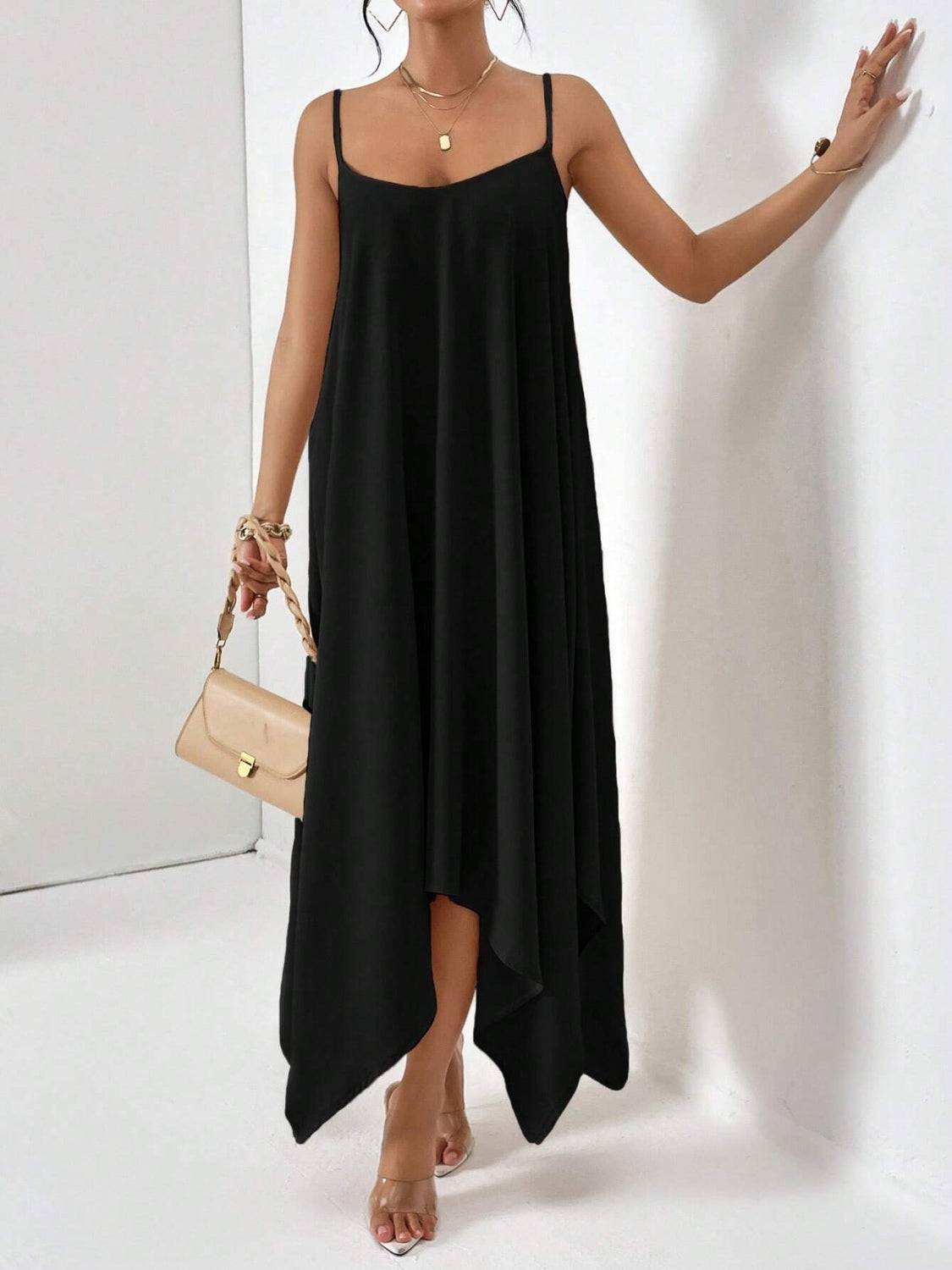 Scoop Neck Midi Cami Dress - Siennasass