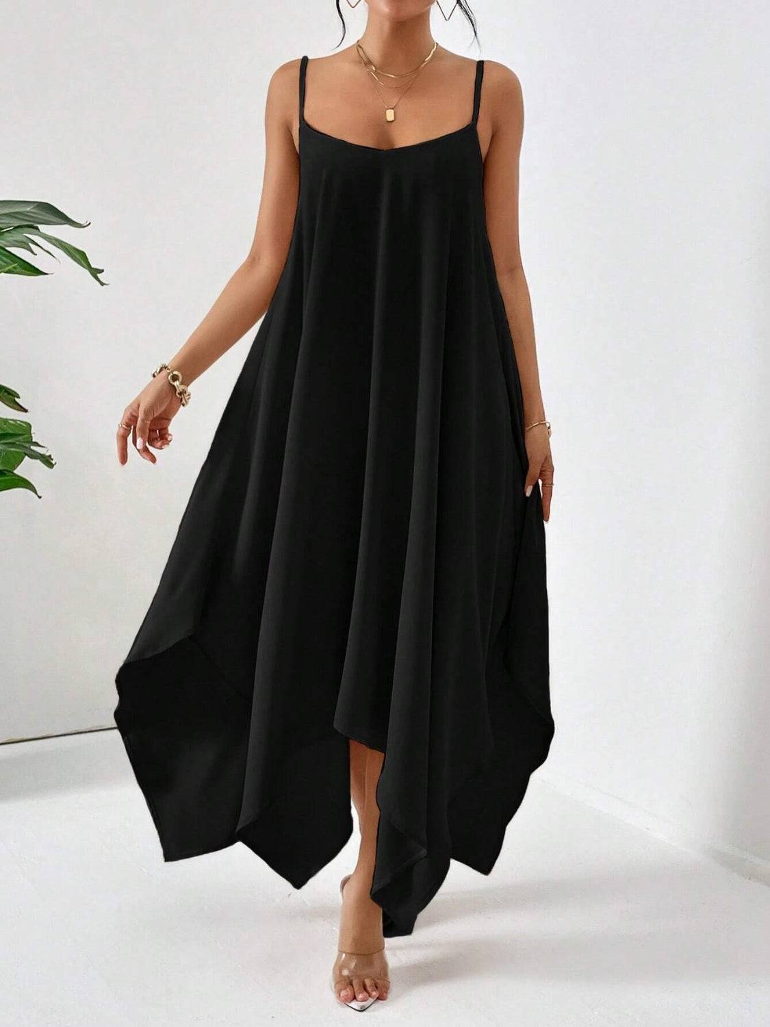 Scoop Neck Midi Cami Dress - Siennasass