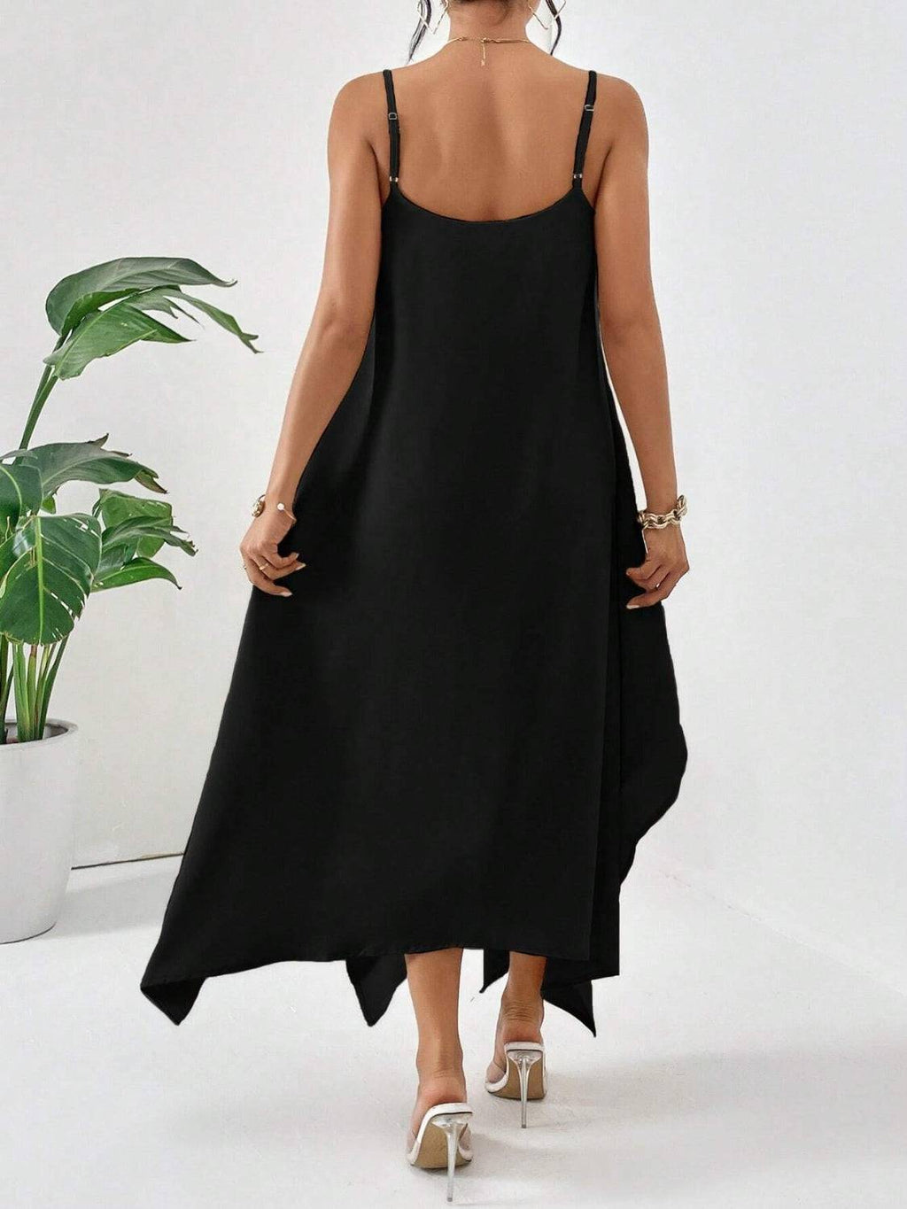 Scoop Neck Midi Cami Dress - Siennasass