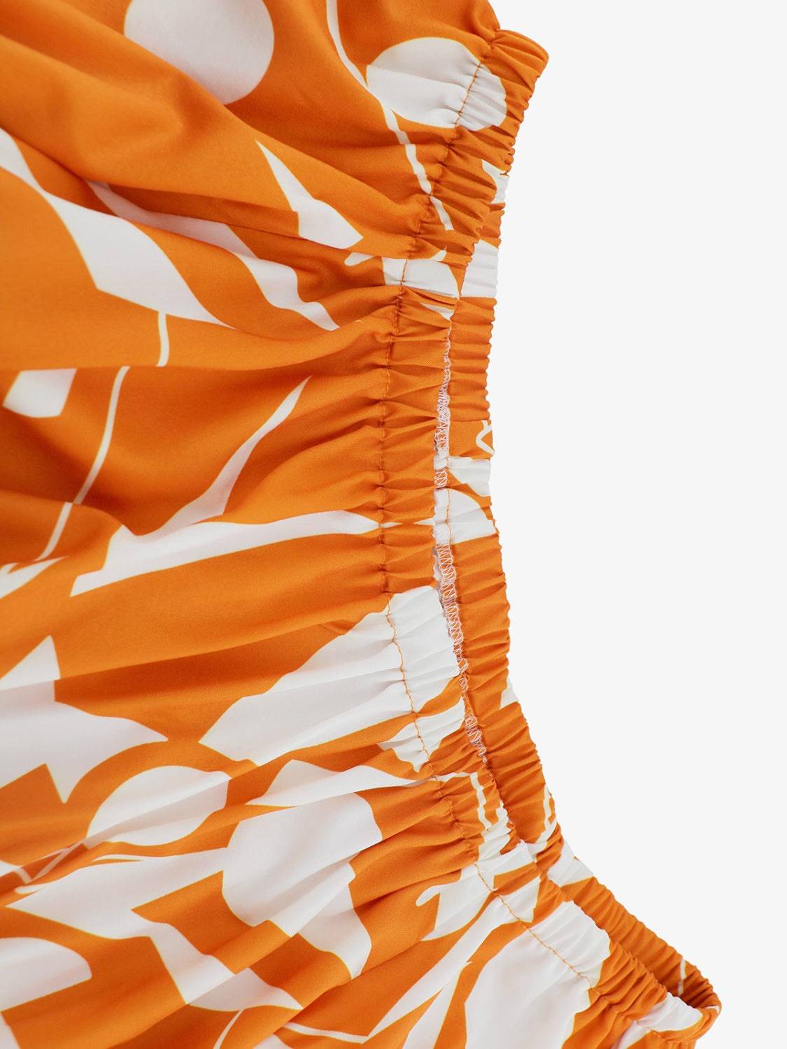 Printed Off-Shoulder Balloon Sleeve Dress - Siennasass