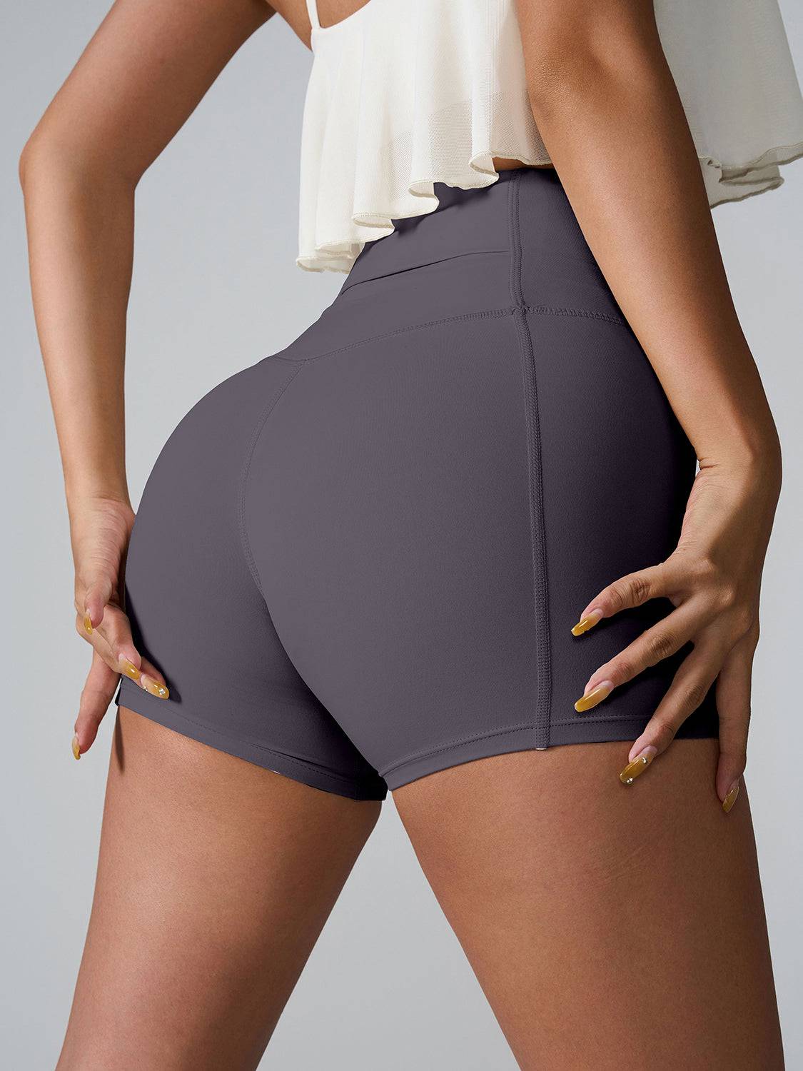 High Waist Active Shorts - Siennasass