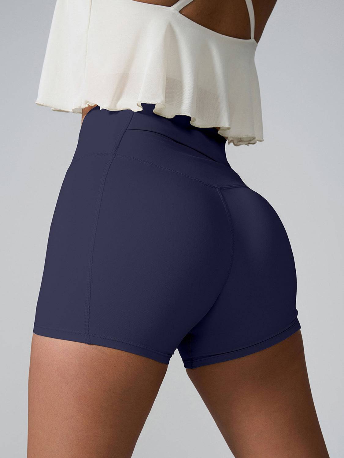 High Waist Active Shorts - Siennasass