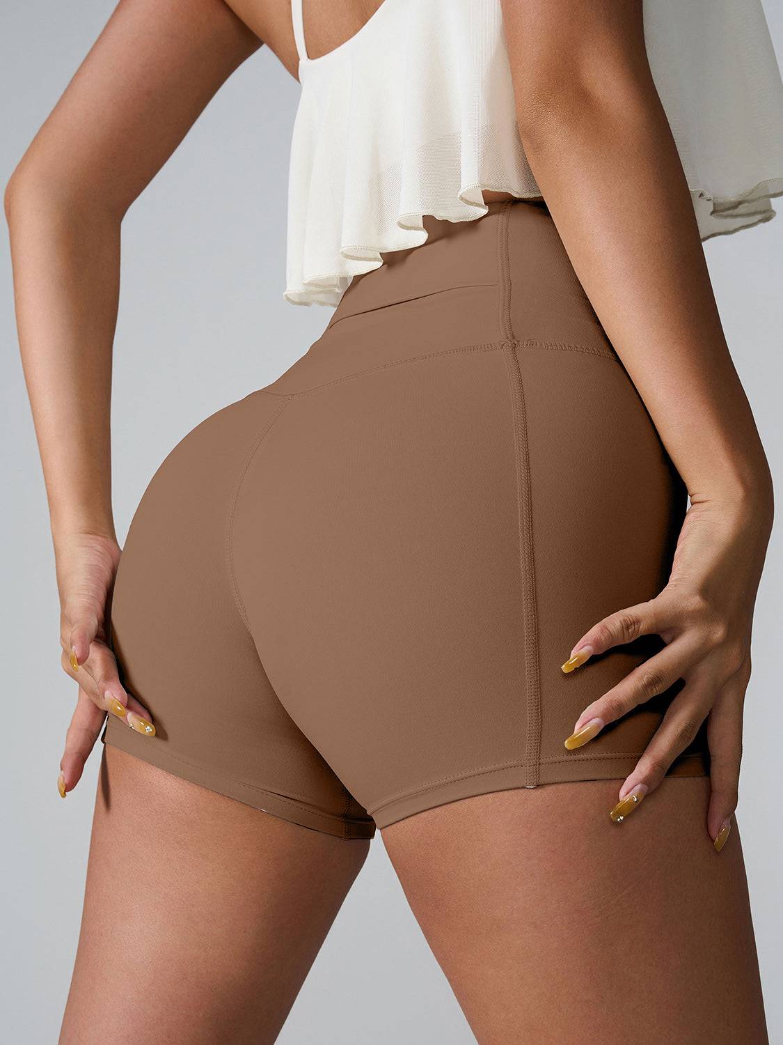 High Waist Active Shorts - Siennasass