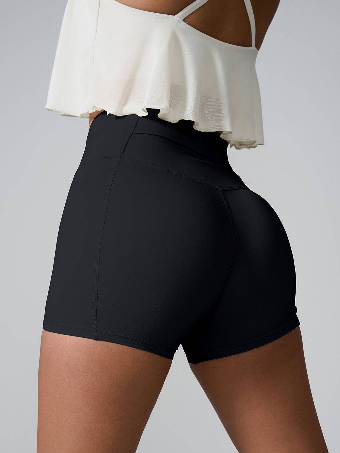 High Waist Active Shorts - Siennasass